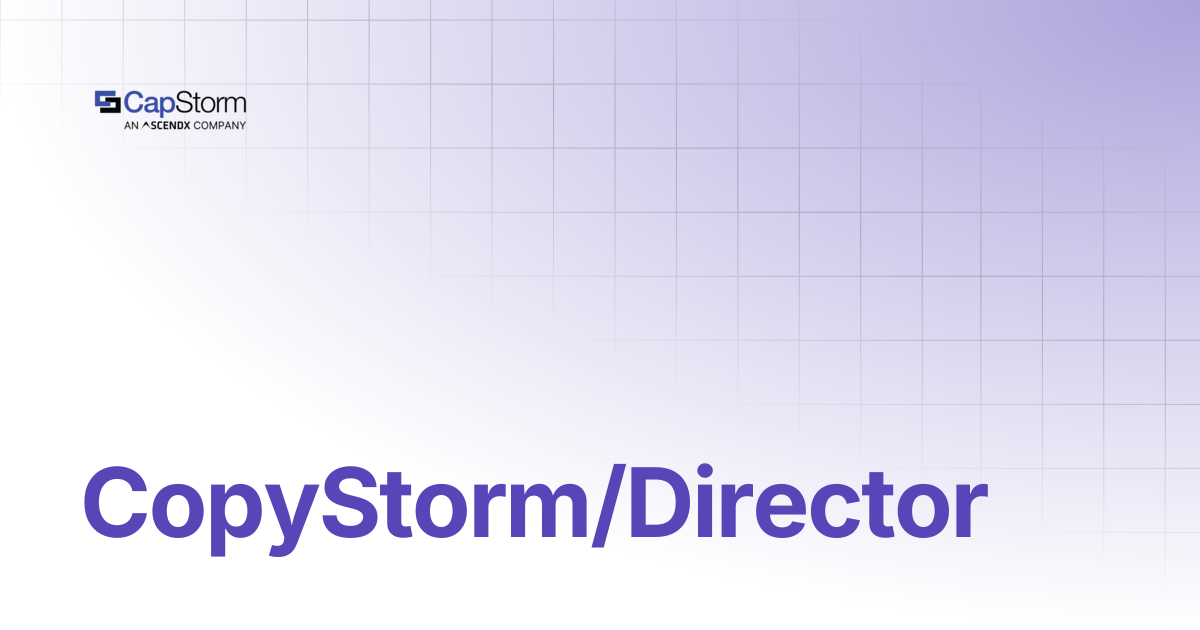 CopyStorm/Director | Capstorm Learn