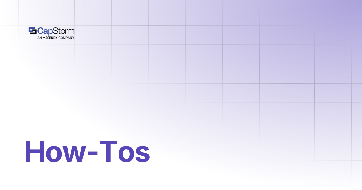 How-Tos | Snowflake Salesforce Connector | Capstorm Learn