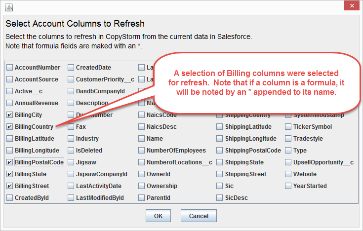 RefreshColumnsSelectColumns