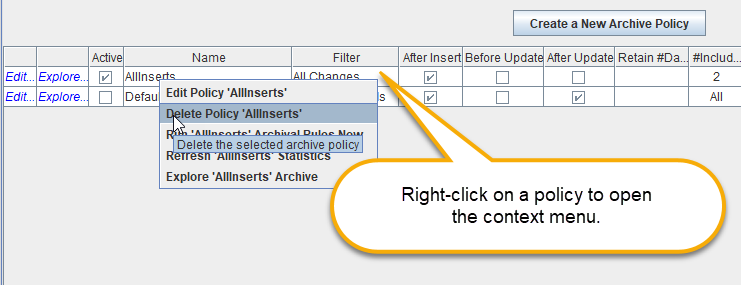 ArchiveDeletePolicyContext