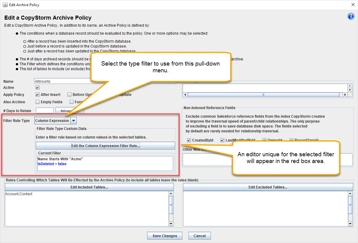 ArchiveFilterSelectorOverview