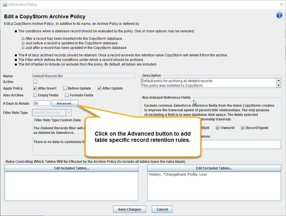 RecycleBinLaunchRetentionRuleEditor
