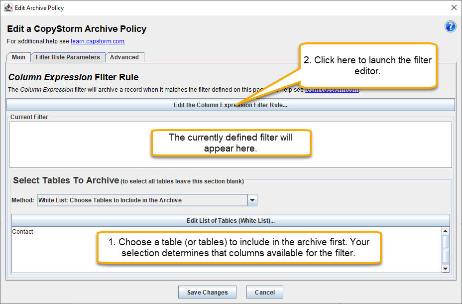 ArchiveEditorFilterTypeColumnExpression