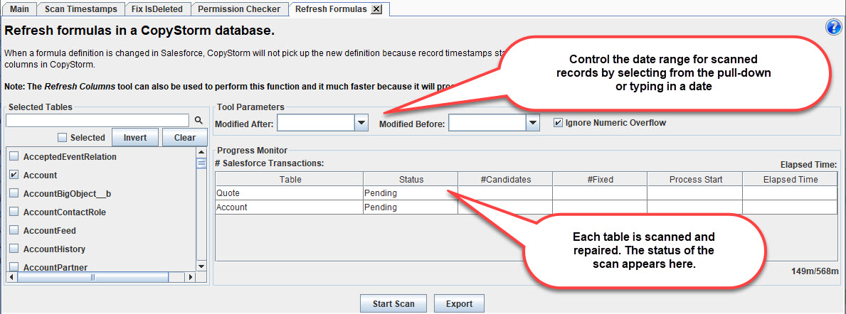Refresh Formulas
