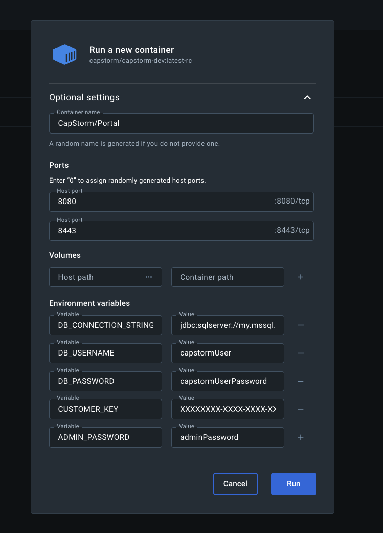 Installation via Docker Desktop - Capstorm Learning Center