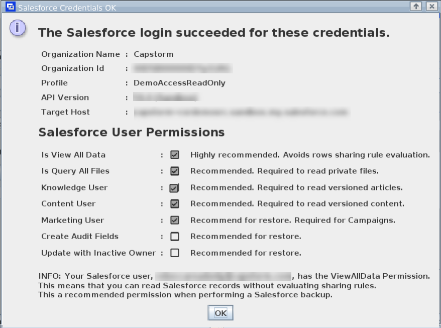 Salesforce permissions check