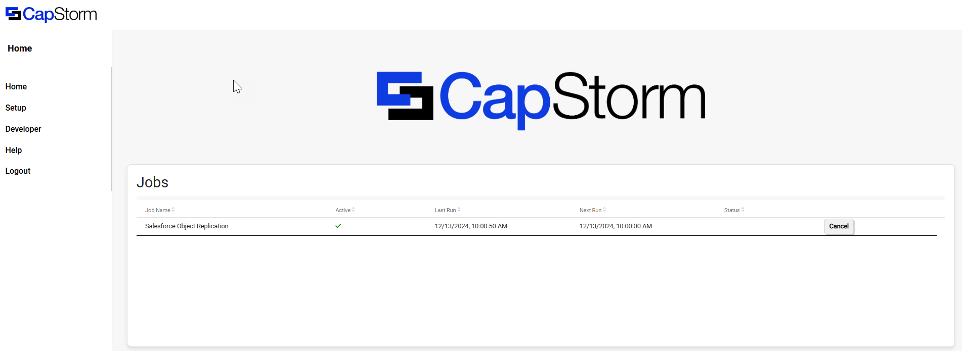 Snowpark Home Page – Task Running
