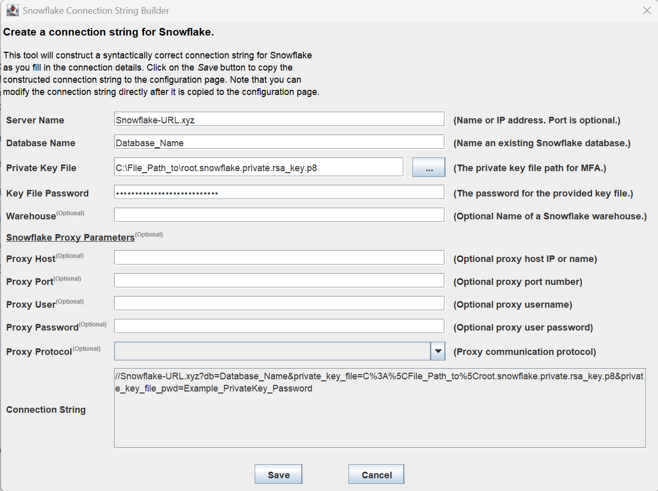 snowflake-Connection-StringBuilder